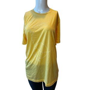 Bella+Canvas Womens Crew Neck T Shirt USA Strong Be Awesome Yellow Size Medium